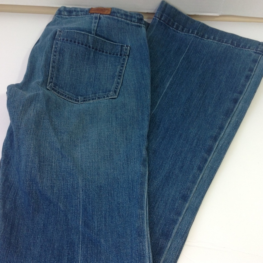 Vintage London Jeans Blue Denim Flare Drawstring